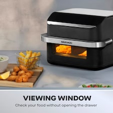 Daewoo 10L Megadrawer Single or Double Air Fryer Dual Drawer Large Capacity thumbnail 4