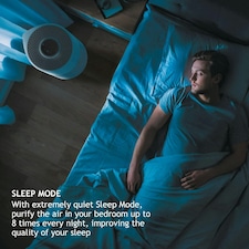 Hoover 300 Air Purifier with Fast Acting H-TRIFILTER Bluetooth-Enabled White thumbnail 5