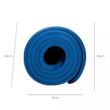 UBUNG Yoga Mat Non Slip with Carry Strap 10mm Thick Exercise Mat for Home Workouts Pilates Yoga Blue thumbnail 4