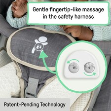 Ingenuity Happy Belly Baby Rock-to-Bounce Massage Seat 0-6 Months - Grey Parker thumbnail 3