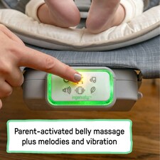 Ingenuity Happy Belly Baby Rock-to-Bounce Massage Seat 0-6 Months - Grey Parker thumbnail 4