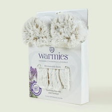 Warmies Microwavable Boots One Size Marshmallow Beige Colour