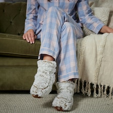 Warmies Microwavable Boots One Size Marshmallow Beige Colour thumbnail 4