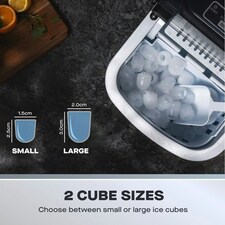 Daewoo Compact Counter top Ice Cube Maker Machine Making 12Kg 9 Blocks in 6 Mins thumbnail 4