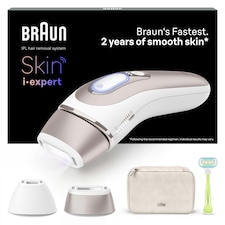 Braun Smart IPL Skin i·expert, At Home Hair Removal, Pouch, Venus Razor, 2 Heads, PL7147