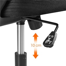 Yaheetech Ergonomic Office Chair Adjustable Mesh Chair Black | Black thumbnail 6