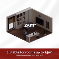 Rediffusion Vintage 9 Fin Oil Filled Radiator 2KW Sage Green thumbnail 7