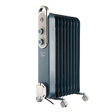 Rediffusion Vintage 9 Fin Oil Filled Radiator 2KW Blue