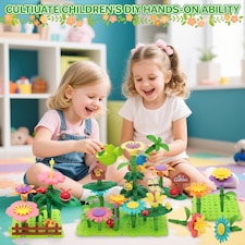 191 PCS Flower Garden Building Toys for Girls STEM DIY Construction Playset for Kids thumbnail 2