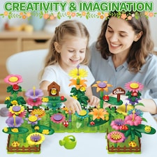 191 PCS Flower Garden Building Toys for Girls STEM DIY Construction Playset for Kids thumbnail 4