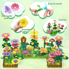191 PCS Flower Garden Building Toys for Girls STEM DIY Construction Playset for Kids thumbnail 5