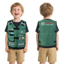 Construction Role Play Costume Realistic Builder Vest Costume Set thumbnail 6