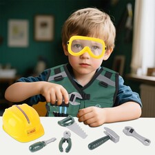 Construction Role Play Costume Realistic Builder Vest Costume Set thumbnail 7