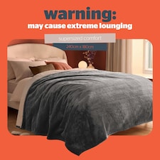 Silentnight Heat Genie Self Heating Giant Blanket | Grey | Charcoal | XL thumbnail 5