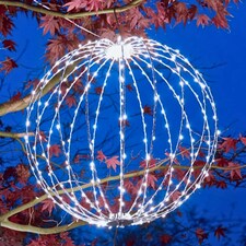 30cm Light up Christmas Twinkle Orb with 190 Cool White LEDs thumbnail 2