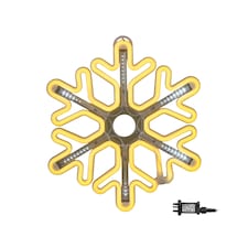 40cm Light up Neon Flex Christmas Snowflake with Shooting Star Effect and LEDs