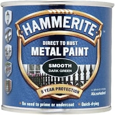 Hammerite Dark Green Metal Paint Smooth 250ml