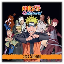 NARUTO SHIPPUDEN 2026 SQUARE CALENDAR