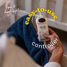 Russell Hobbs RHHT1003BLU Electric Blanket Blue Heated Throw Sherpa thumbnail 4