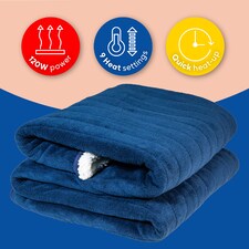 Russell Hobbs RHHT1003BLU Electric Blanket Blue Heated Throw Sherpa thumbnail 8