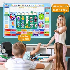 Hang-Up Educational Busy Board for Kids – Learn Numbers, Days & More - Gift Toy for Toddlers thumbnail 3