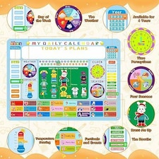 Hang-Up Educational Busy Board for Kids – Learn Numbers, Days & More - Gift Toy for Toddlers thumbnail 4