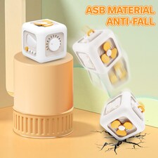 6-in-1 Activity Cube Toy – Montessori Sensory Learning Cube with Spinner, Switch, Knob & Slider thumbnail 4