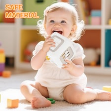 6-in-1 Activity Cube Toy – Montessori Sensory Learning Cube with Spinner, Switch, Knob & Slider thumbnail 5