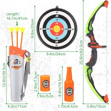 LED Light-Up Archery Set for Kids – Indoor & Outdoor Bow and Arrow Toy with Suction Arrows Archery Training Toy for Boys & Girls thumbnail 2