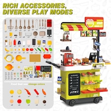 Kids Play Kitchen Fried Chicken Shop (Green) thumbnail 2