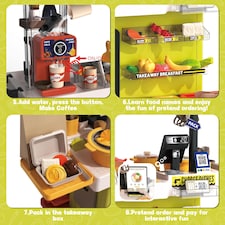 Kids Play Kitchen Fried Chicken Shop (Green) thumbnail 3