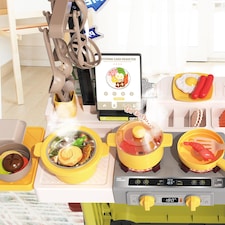 Kids Play Kitchen Fried Chicken Shop (Green) thumbnail 7