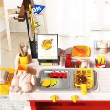 Kids Play Kitchen Fried Chicken Shop (Red) thumbnail 6