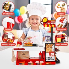 Mini Kitchen Playset – 52PCS Fried Chicken Shop Toy thumbnail 3