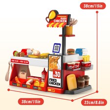 Mini Kitchen Playset – 52PCS Fried Chicken Shop Toy thumbnail 5