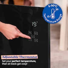 Russell Hobbs RHPANH2006B Glass Panel Electric Heater 2000W Smart Wi-Fi Enabled in Black thumbnail 7