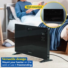 Russell Hobbs RHPANH2006B Glass Panel Electric Heater 2000W Smart Wi-Fi Enabled in Black thumbnail 8