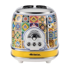 Ariete Positano Jug Kettle & 2 Slice Toaster Set, Italian Tile Design, Vintage-Inspired Breakfast Set thumbnail 2