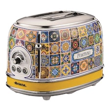 Ariete Positano Jug Kettle & 2 Slice Toaster Set, Italian Tile Design, Vintage-Inspired Breakfast Set thumbnail 3