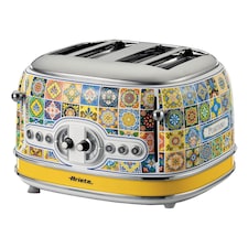 Ariete Positano Jug Kettle & 4-Slice Toaster Set, Italian Tile Design, Vintage-Inspired Breakfast Set thumbnail 2