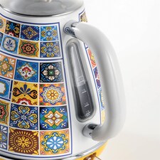 Ariete Positano Jug Kettle & 4-Slice Toaster Set, Italian Tile Design, Vintage-Inspired Breakfast Set thumbnail 4