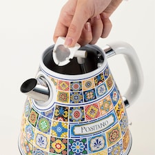 Ariete Positano Jug Kettle & 4-Slice Toaster Set, Italian Tile Design, Vintage-Inspired Breakfast Set thumbnail 5