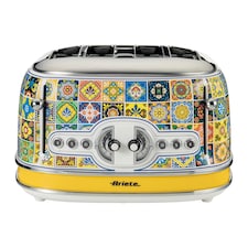 Ariete Positano Jug Kettle & 4-Slice Toaster Set, Italian Tile Design, Vintage-Inspired Breakfast Set thumbnail 7