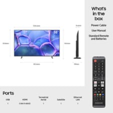 Samsung 55" Crystal UHD U7000F 4K Smart TV (2025) | Black | Black | 139.7 cm (55") thumbnail 8