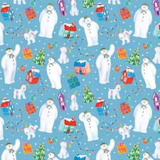 The Snowman Christmas 4m Roll Wrapping Paper thumbnail 2