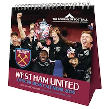 WEST HAM UNITED FC 2026 DESK EASEL CALENDAR