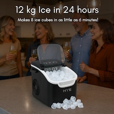 HYE Ice Maker Machine 12KG Per Day Electric Ice Cube Maker Black - IM12KB27 thumbnail 7