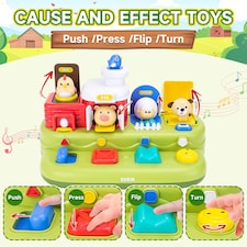 Farm Animal Pop-Up Activity Toy with Music & Sounds thumbnail 6