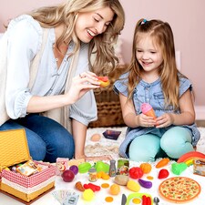 Pretend Play Food & Picnic Basket Set – Fun On-the-Go Playtime! thumbnail 6