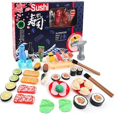 48PCS Sushi Play Food Set Color Changing Pretend Kitchen Toy for Kids